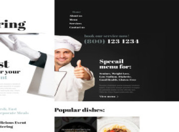  шаблон сайта общественного питания  