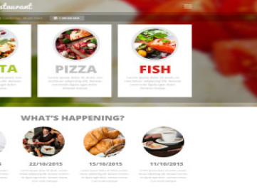  шаблон сайта итальянского ресторана  