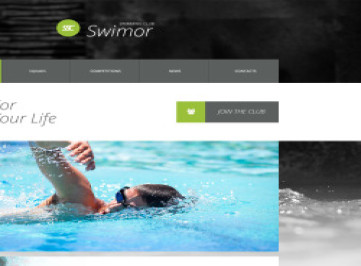 Шаблон сайта плавательного клуба  