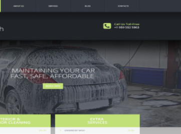  шаблон сайта для автомойки  