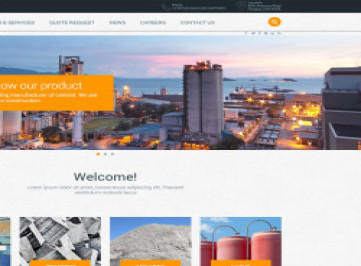 Шаблон сайта цементной компании  