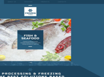 Шаблон  замороженных морепродуктов  