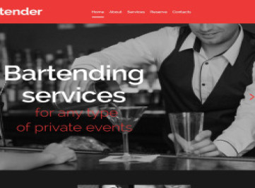  шаблон сайта коктейль-бара  