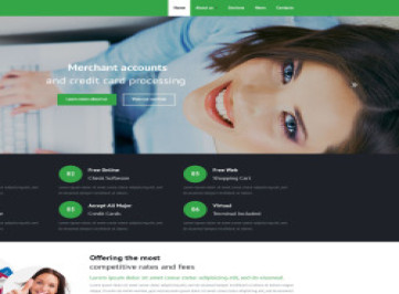 Банковский адаптивный шаблон веб-  