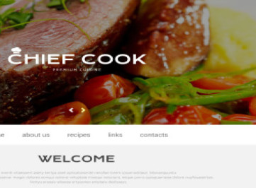 Шаблон сайта для шеф-повара  