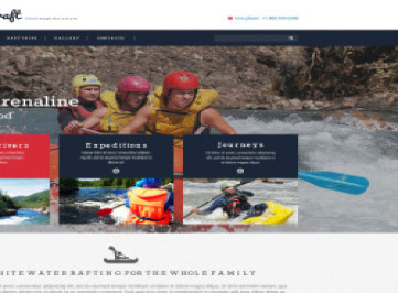  шаблон сайта для рафтинга  