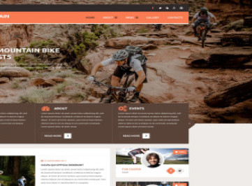 Шаблон сайта магазина велосипедов  
