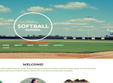 Шаблон сайта школы софтбола  