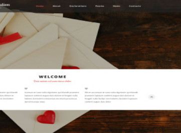 Шаблон сайта декларации любви  