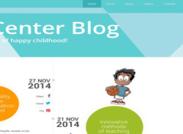  шаблон сайта Детского центра  