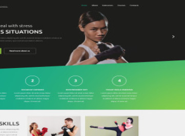 Шаблон сайта боевых искусств  