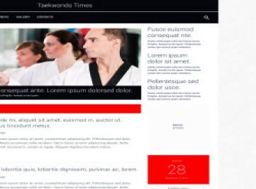 Шаблон сайта боевых искусств  