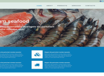  шаблон сайта для замороженных продуктов  