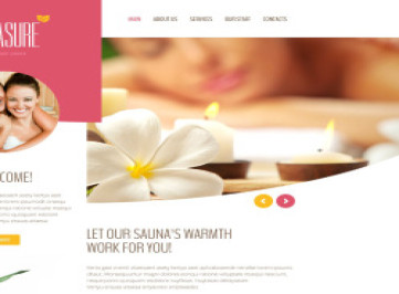 Шаблон сайта "Удовольствие"  