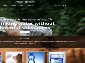 Шаблон адаптивного  для воды  