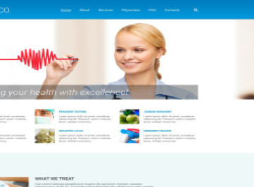 Медицинский адаптивный шаблон веб-  