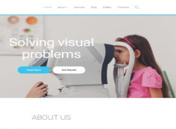 Оптометрист -  чистый HTML-шаблон для медицинской клиники  