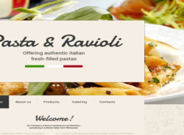 Шаблон сайта итальянского ресторана  