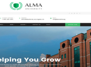 ALMA - Многостраничный HTML-шаблон  университета  