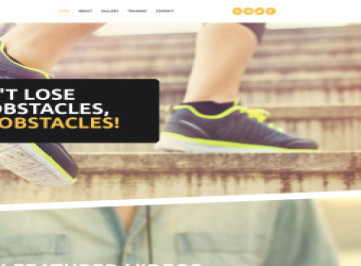 Шаблон сайта клуба паркур  