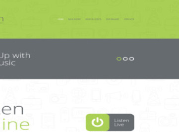 Шаблон сайта радиостанции  