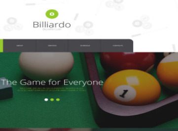  шаблон сайта для бильярда  