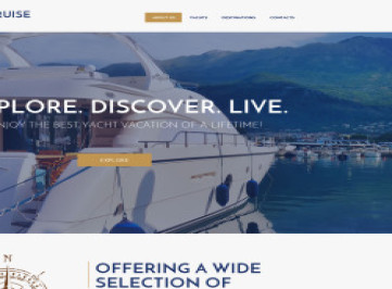 Шаблон сайта чартера яхты  