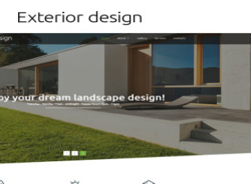 Дизайн экстерьера - современный HTML-шаблон с адаптивным дизайном  
