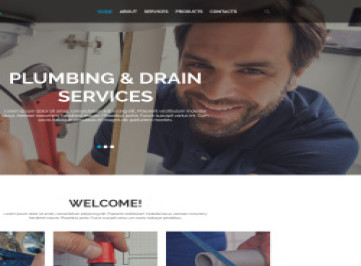  шаблон сайта сантехника  