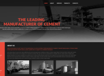 Шаблон адаптивного  для цемента  