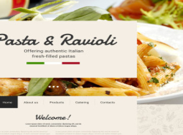  шаблон сайта итальянского ресторана  