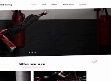  шаблон сайта бокса  