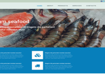  шаблон сайта для замороженных продуктов  