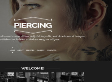  шаблон  Piercing Shop  