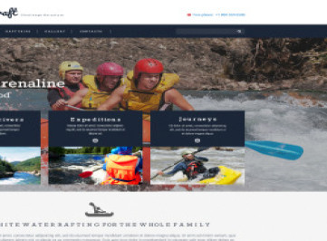  шаблон сайта для рафтинга  