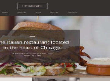  шаблон сайта итальянского ресторана  
