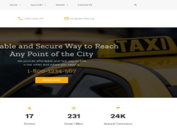Экспресс - Многостраничный HTML-шаблон  службы такси  