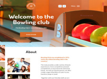 Шаблон сайта боулинг-клуба  