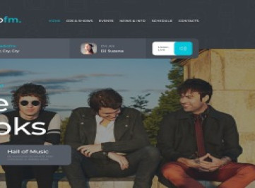 Шаблон сайта RadioFM  