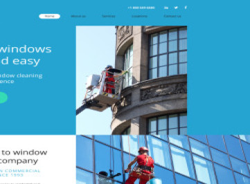 Шаблон сайта для мытья окон  