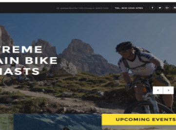  шаблон сайта Rock - Mountain Cycling Club  