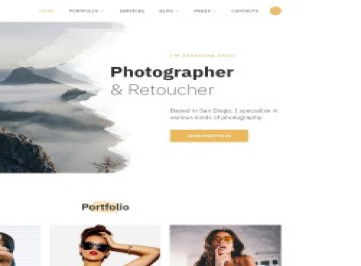 Дэвис - Многостраничный  шаблон  портфолио фотографа  