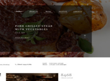  шаблон  для ресторана BBQ  