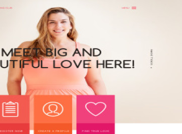 Шаблон адаптивного сайта знакомств  