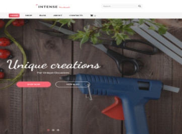 Интенсивный шаблон сайта ручной работы  