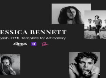 Интенсивный шаблон  портфолио фотографа  