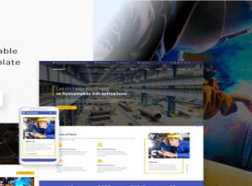 Fabricator - шаблон многостраничного сайта промышленной компании  