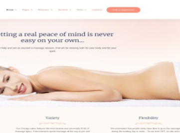  шаблон сайта массажного салона  