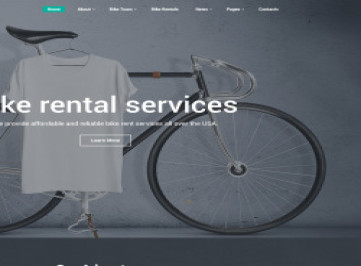 Шаблон сайта магазина велосипедов  