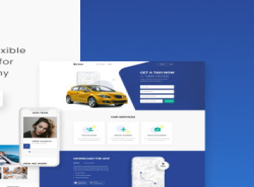 Etaxi -  шаблон  компании такси  
